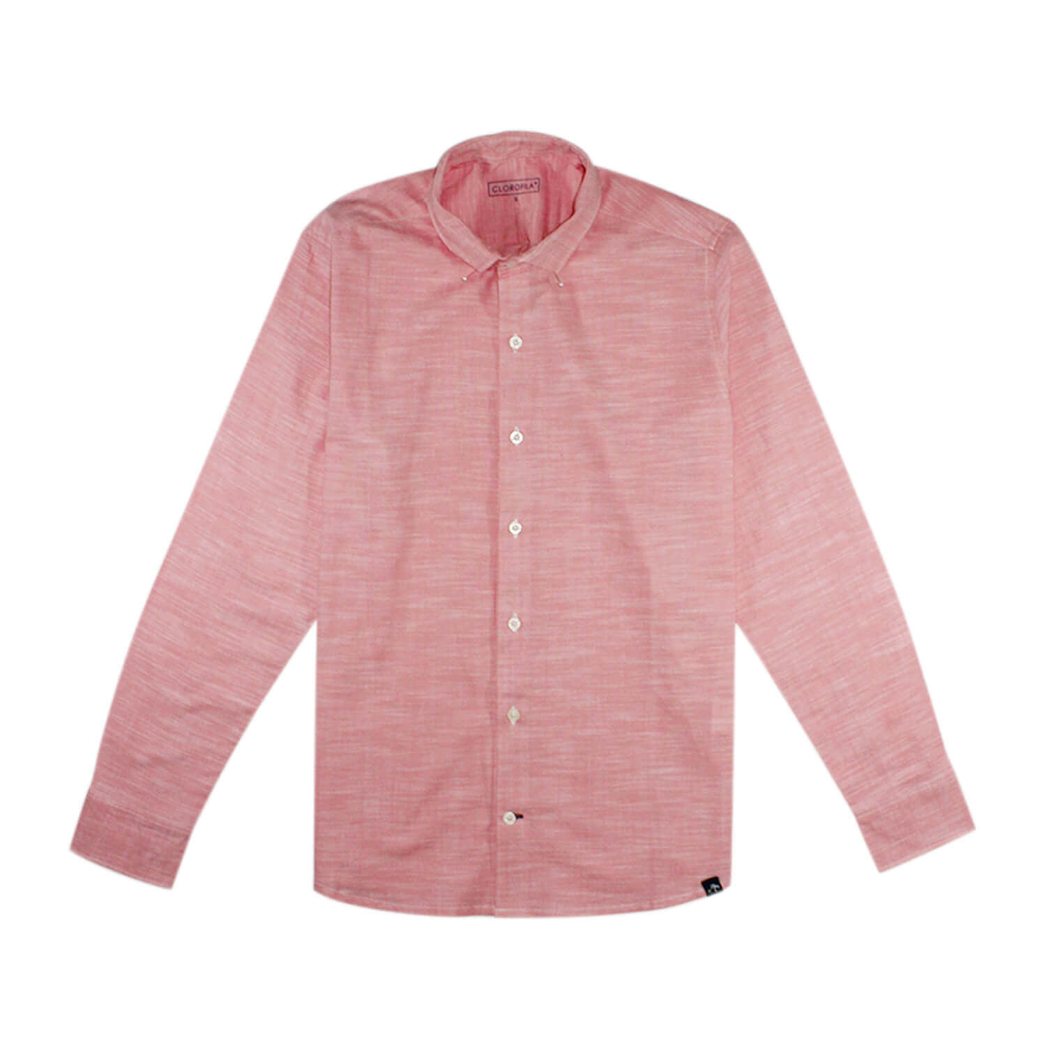 Frio plain linen light pink half sleeves shirt - G3-MCS11658